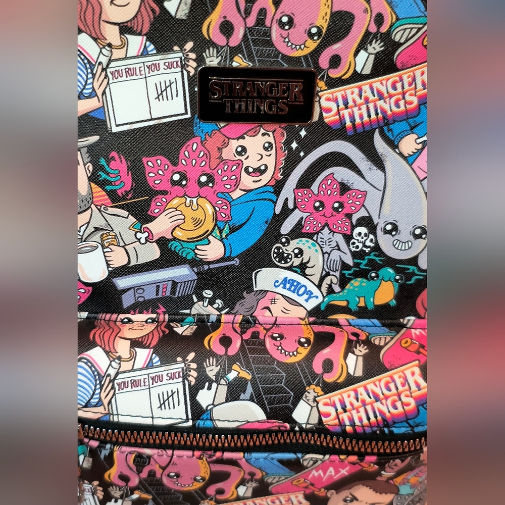 Stranger Things Mini Backpack Official Bioworld M… - image 2